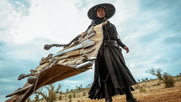 Wu Jing as Dao Ma in Yuen Woo-ping's Blades of the Guardians.